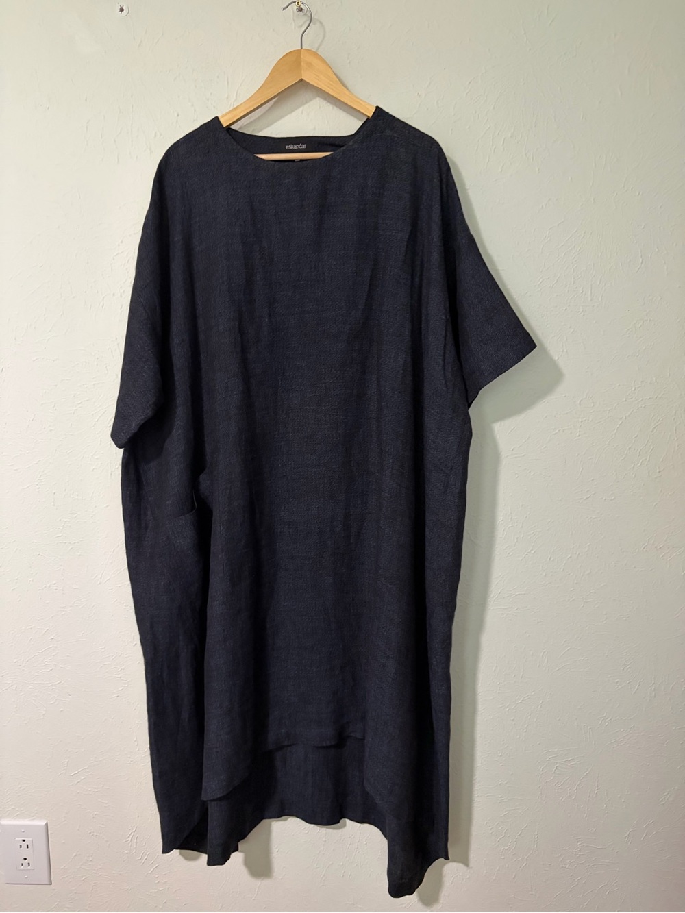 Eskandar lagenlook Dress Hi-Low Size 1 US 6-10